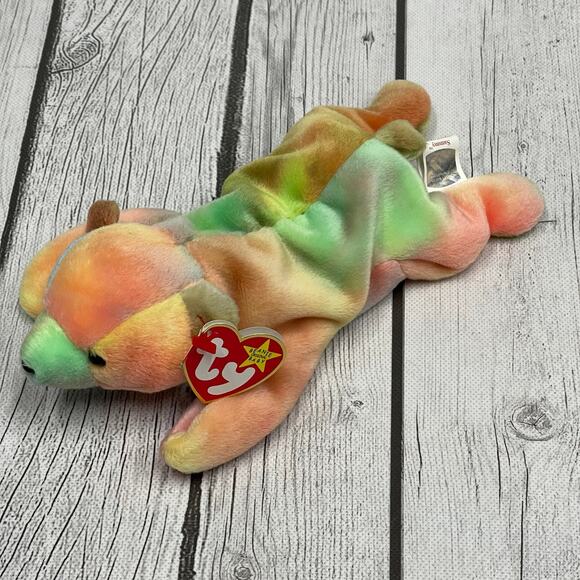 Rare Sammy the Bear TY Beanie Baby - Retired w/Errors - Picture 1 of 7